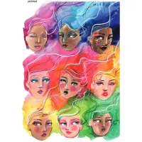 Jane Davenport Collage Sheets A4 Brighter Days (8pcs) (CEJDCOL002)